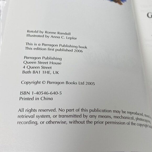 Grimms and Andersen's Fairy Tales Childrens Book Parragon Hardcover - Picture 8 of 16